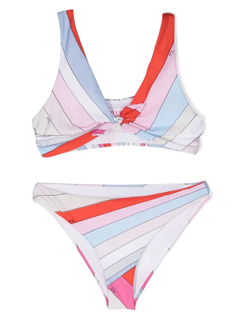 Bikini With Iride Print in Light Blue Multicolour EMILIO PUCCI